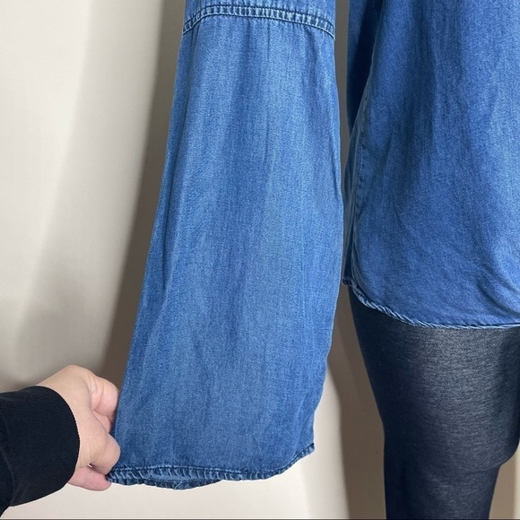 Harper Francesca's denim tie top NWT Small - Picture 6 of 8